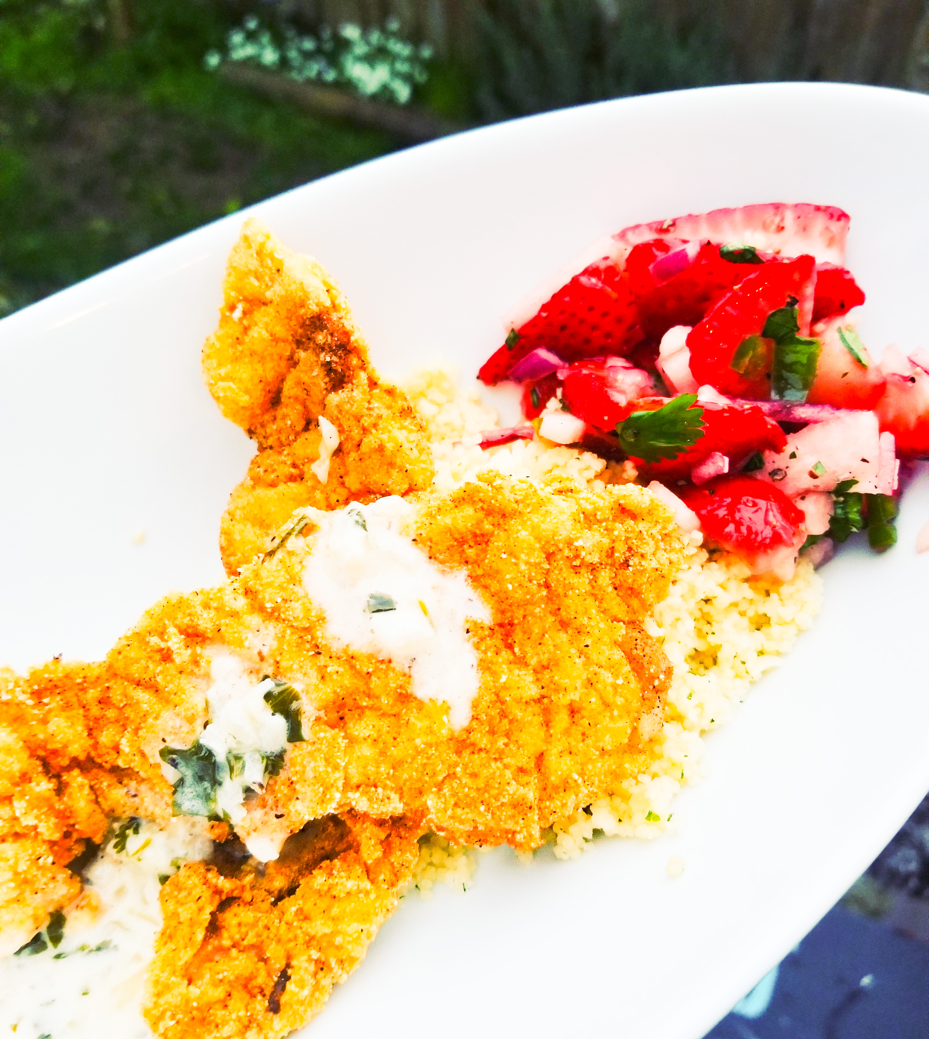 Cornmeal Crusted Snapper