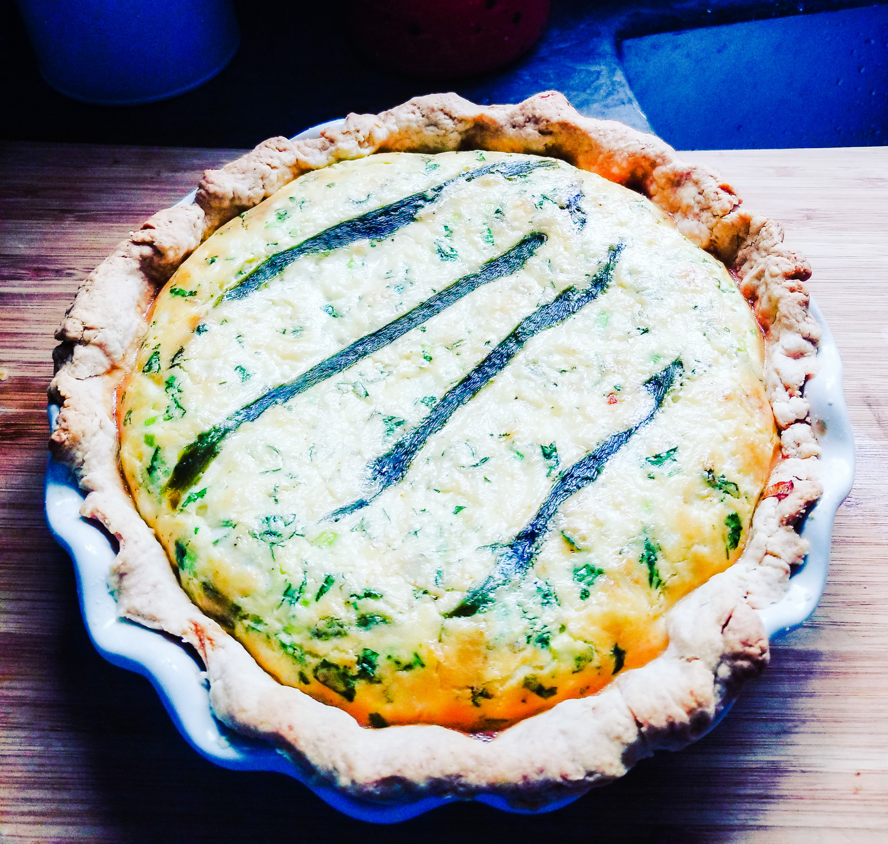 Rich, buttery Dungeness crab and poblano peppers baked into an all butter crust