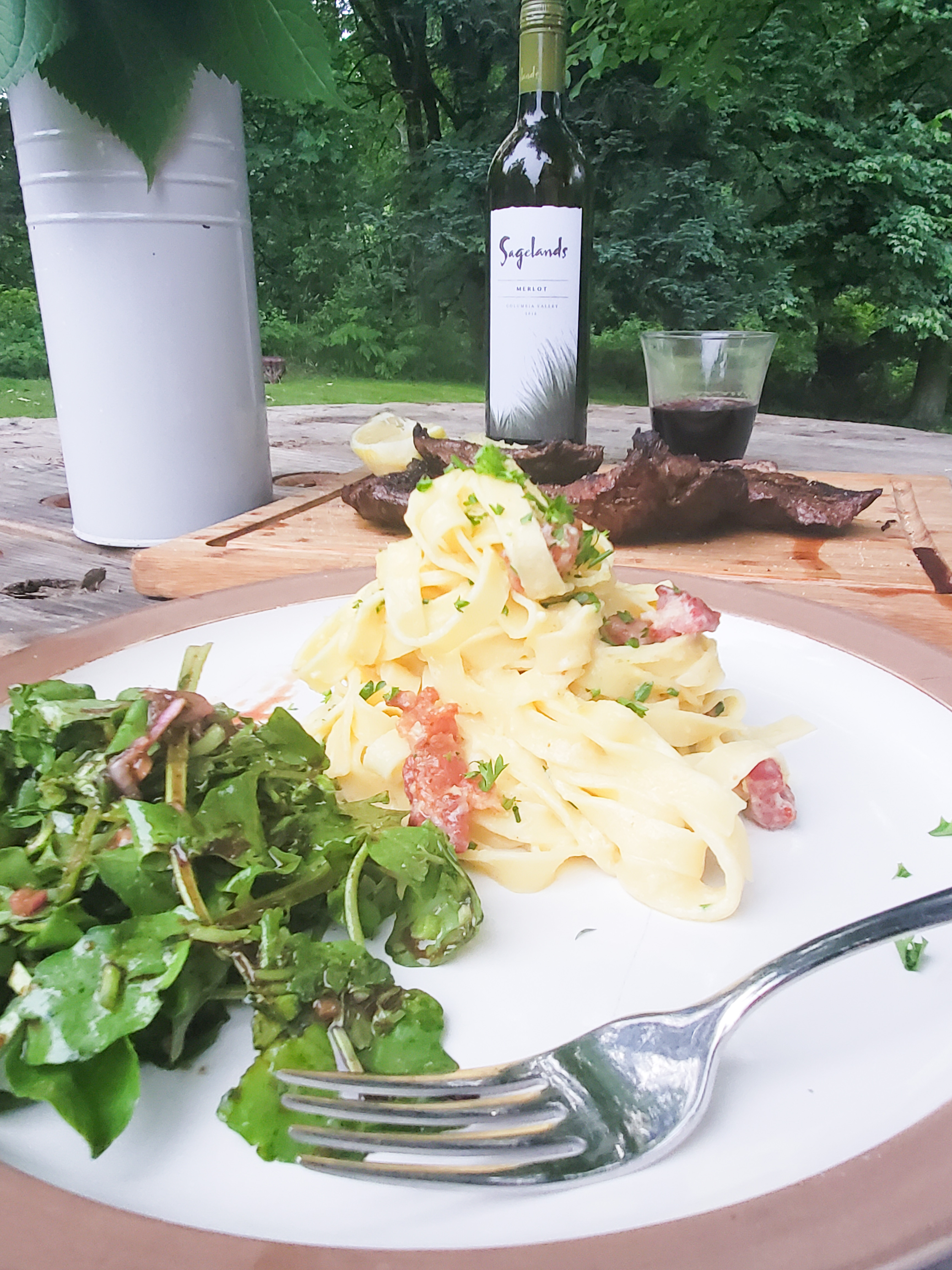 Lemon Chive Carbonara