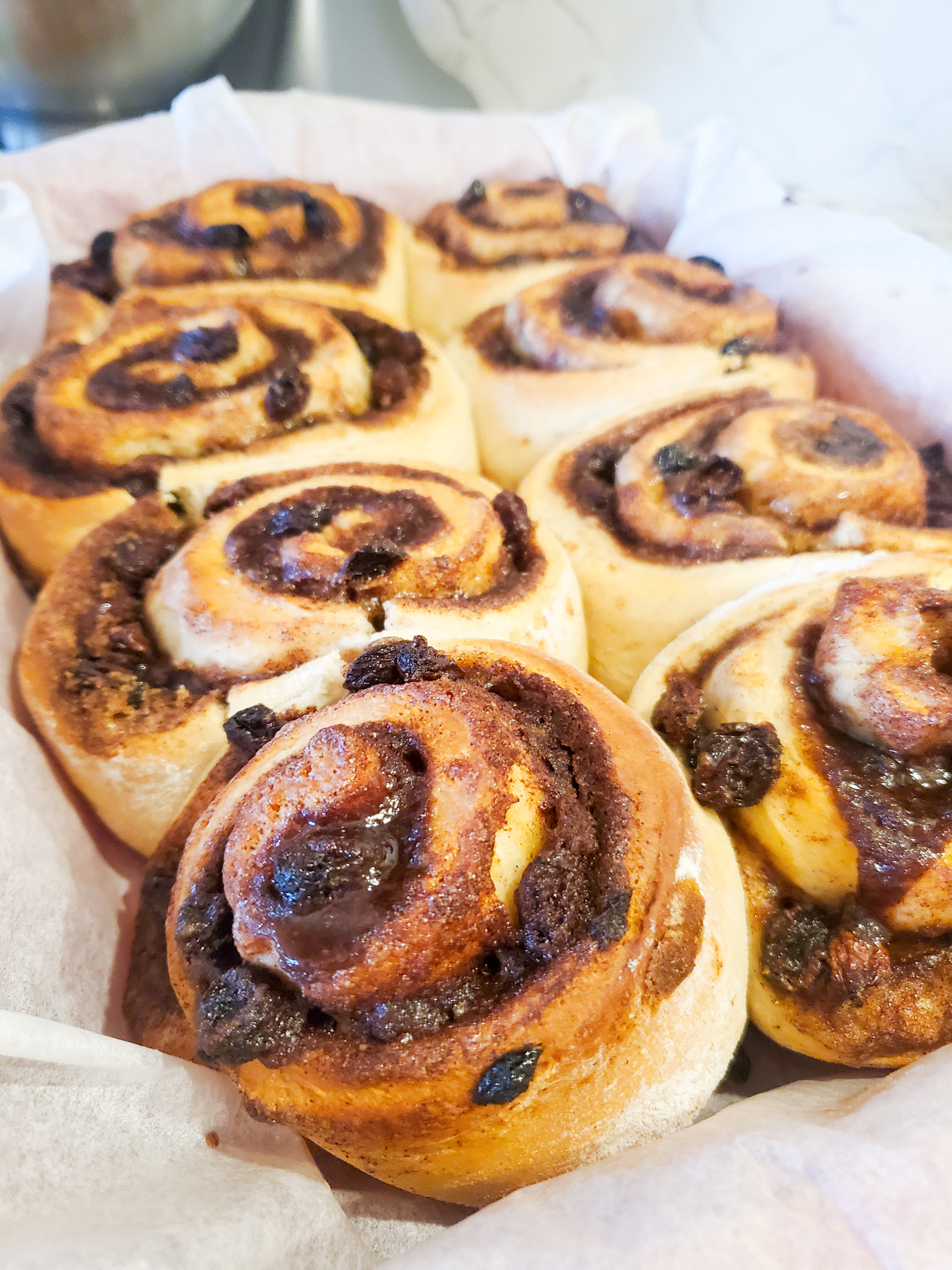 The Best Cinnamon Rolls are buttery and flaky with lots of sugar and ground cinnamon and topped with cream cheese frosting