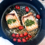 Pan seared halibut ready in 6 minutes