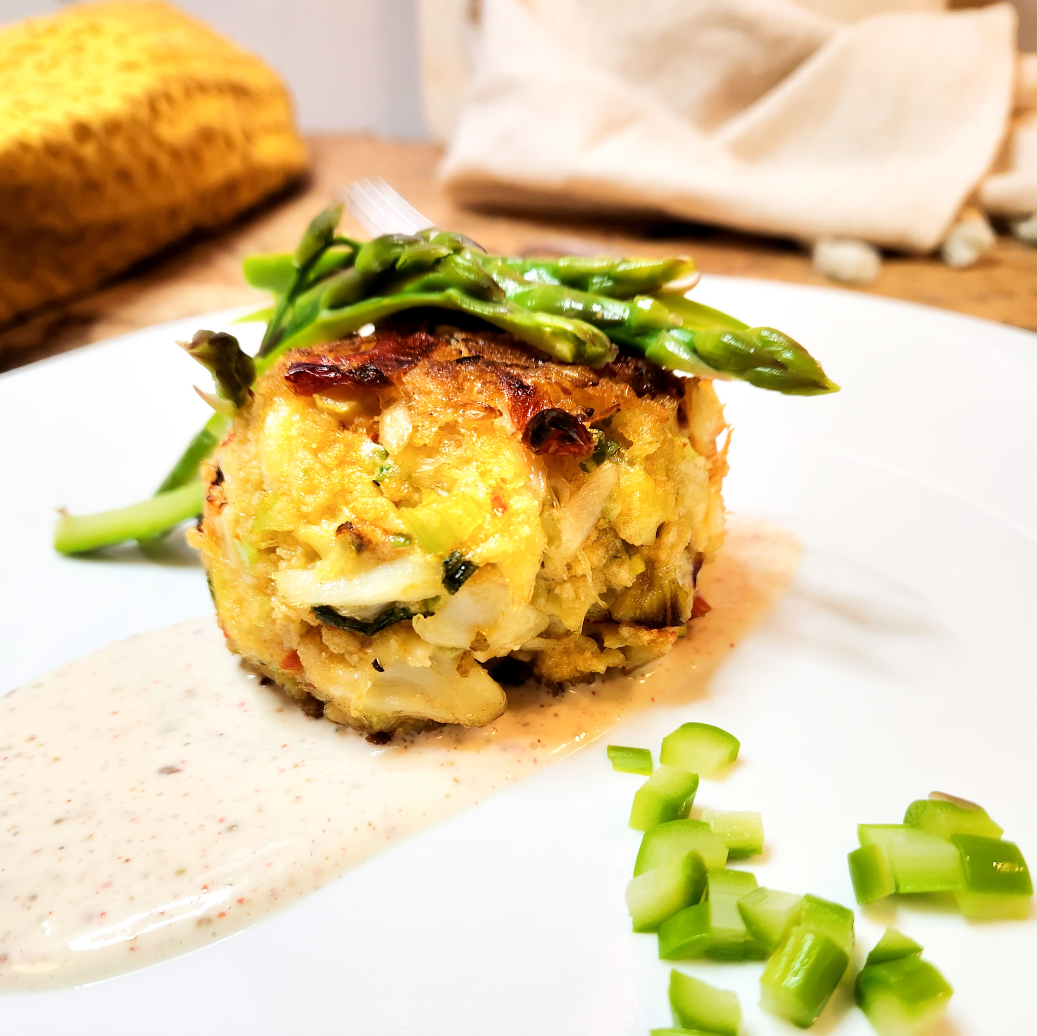 Crab Cake with Pink Peppercorn Sauce OUT WEST Food & Lifestyle