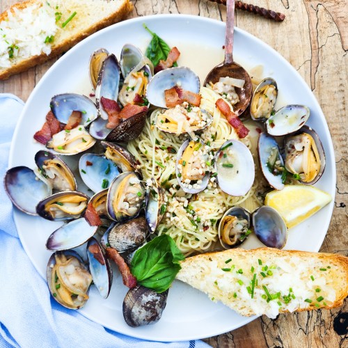 Manila Clams with Angel Hair OUT WEST Food & Lifestyle