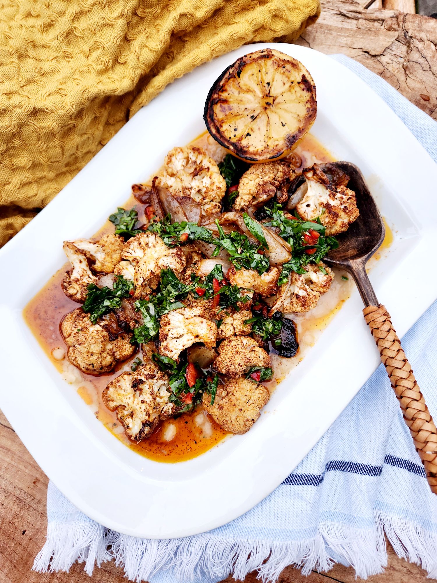 Moroccan Roasted Cauliflower